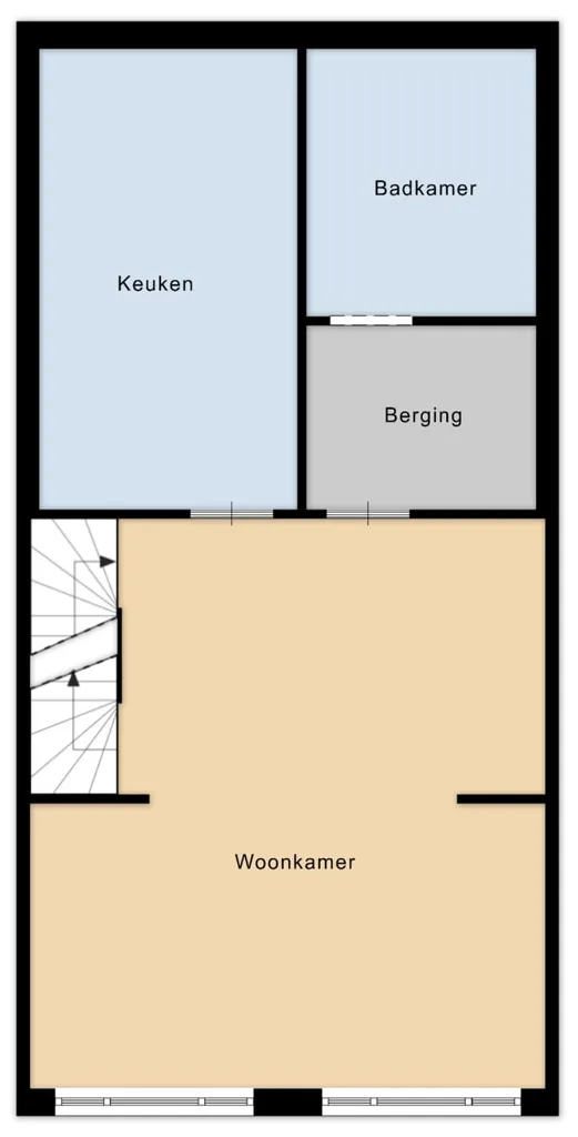 Plan - Duplex Rénové avec Terrasse à Hasselt