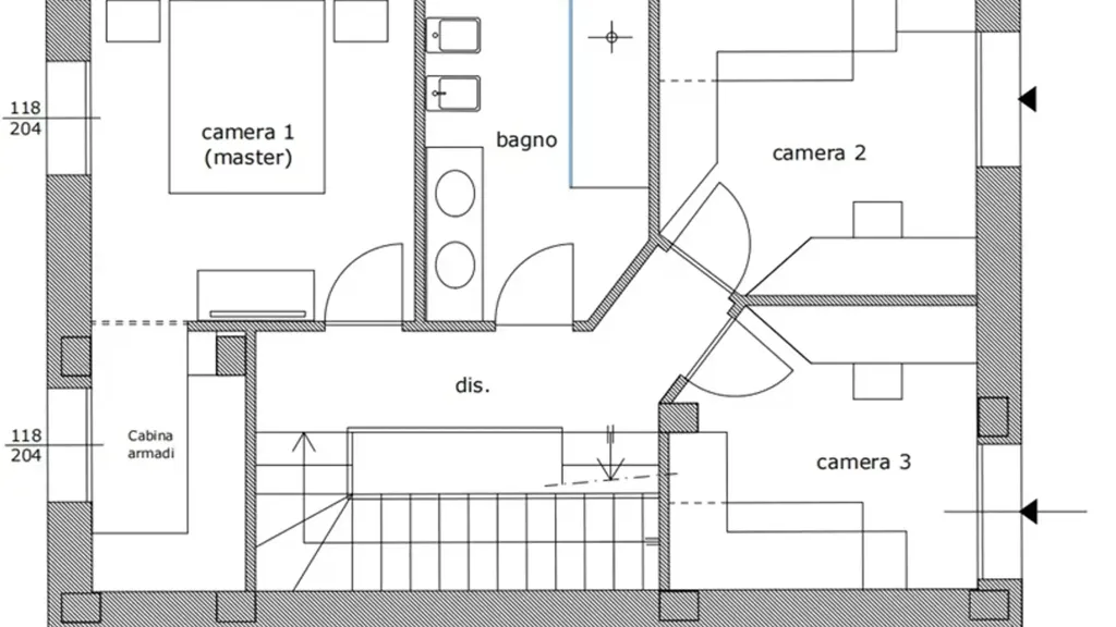 Planimetria - New Bifamiliar Villa with Garden in Pisa
