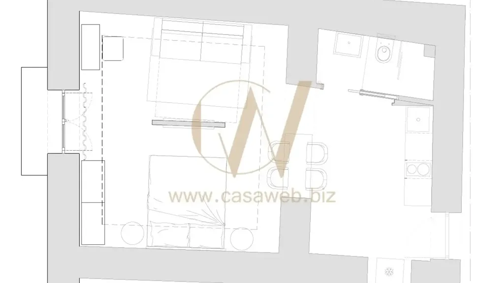 Plan - Loft in Historic Building in Caserta