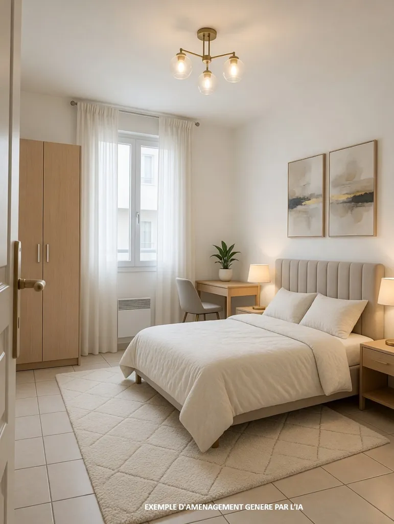 Bedrooms - T3 Apartment with Terrace in Marseille 8th
