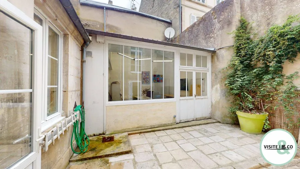 Jardin - Immeuble Ancien avec Vue Cathédrale à Bayeux