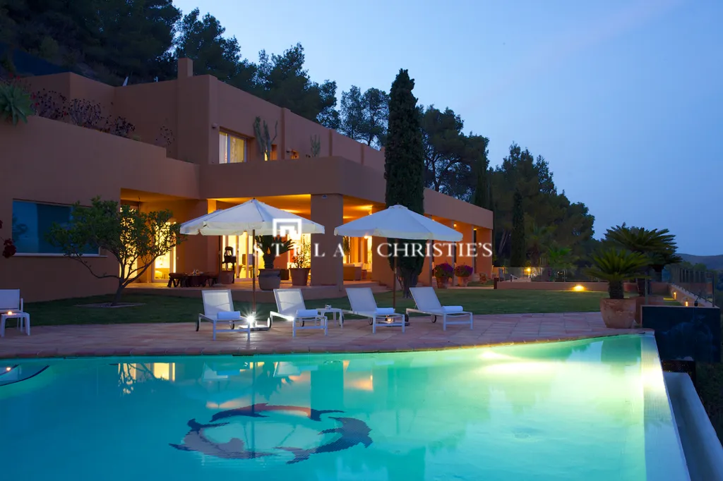 Piscine - Villa with Panoramic Views between Ibiza and San Jose