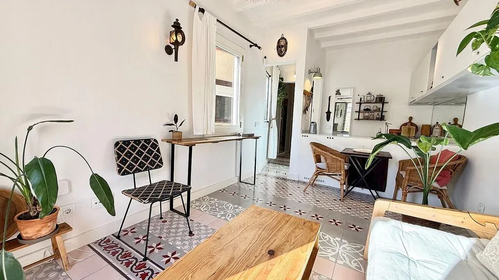 Séjour - 1-Bedroom Flat with Balcony in Sant Antoni