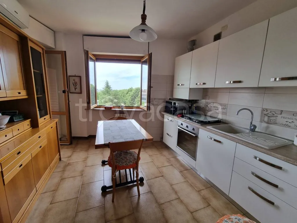 Kitchen - Penthouse Apartment with Balcony in Grugliasco
