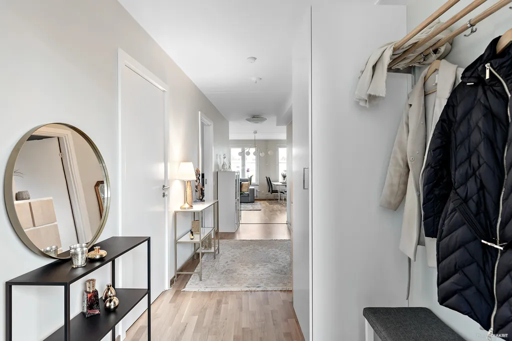 Hallway - Modern Flat with Glazed Balcony in Nyby