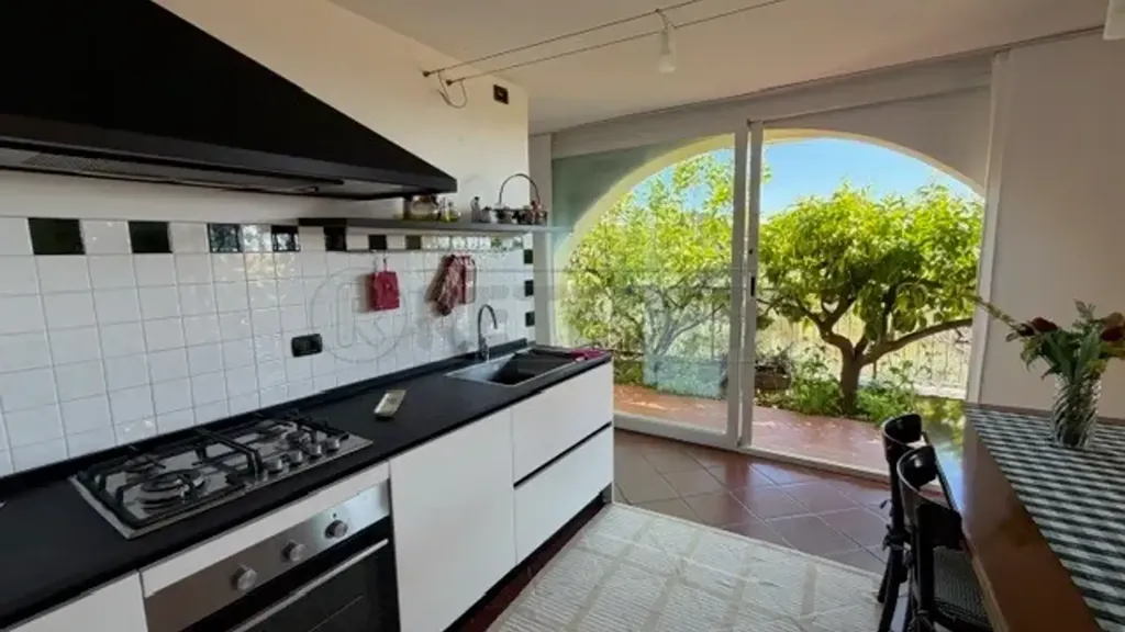Köök - Restored Apartment with Sea View in Boissano