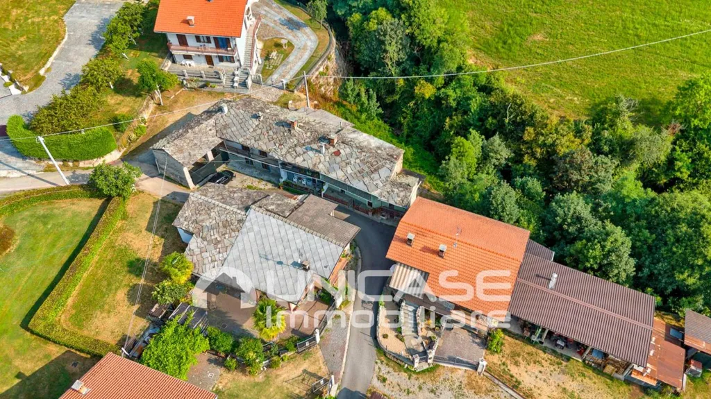Vue aérienne - Casale with Garden and Fireplace in Bagnolo Piemonte
