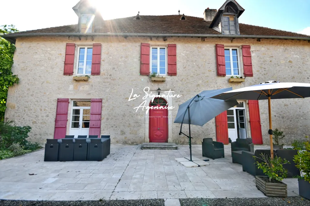 Jardin - Maison en Pierre avec Piscine à Montesquieu