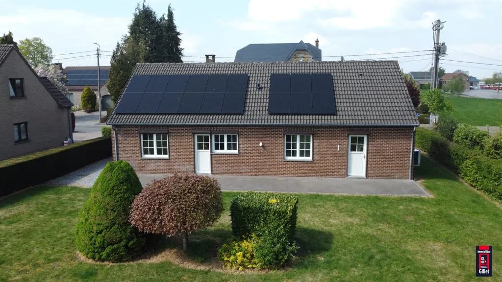 Vue aérienne - Maison de Plain-Pied avec Jardin à Ohey