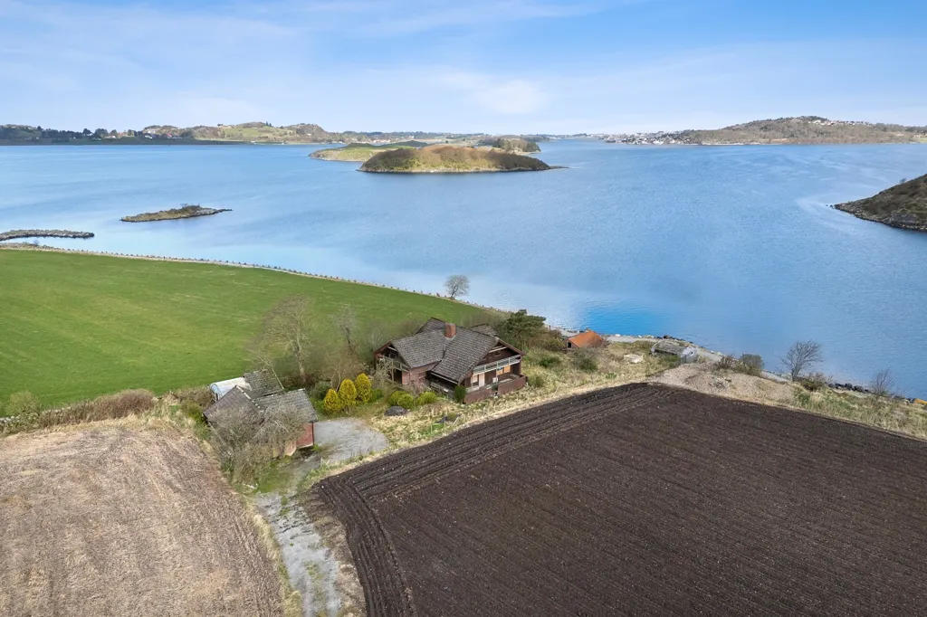 Vue aérienne - Panoramic House with Naust by Hafrsfjord, Sørnes