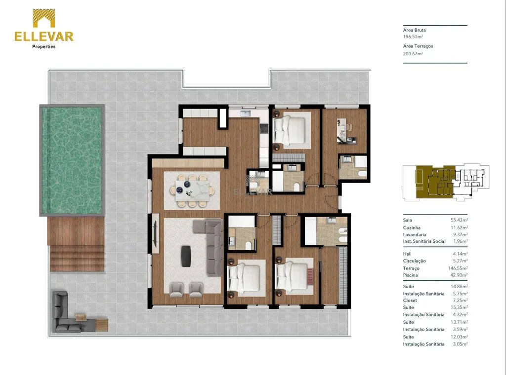 Plaan - Luxury Penthouse with Pool in Funchal Centre