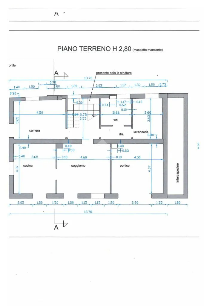 Plan - Villa with Garden in San Raffaele Cimena