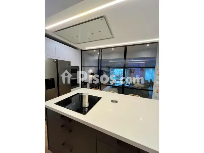 Kitchen - Modern Flat with Balcony in León