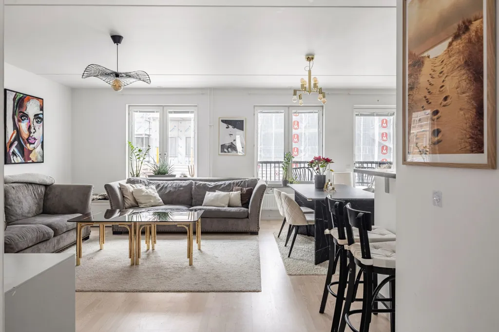 Séjour - Appartement 4 pièces à Täby