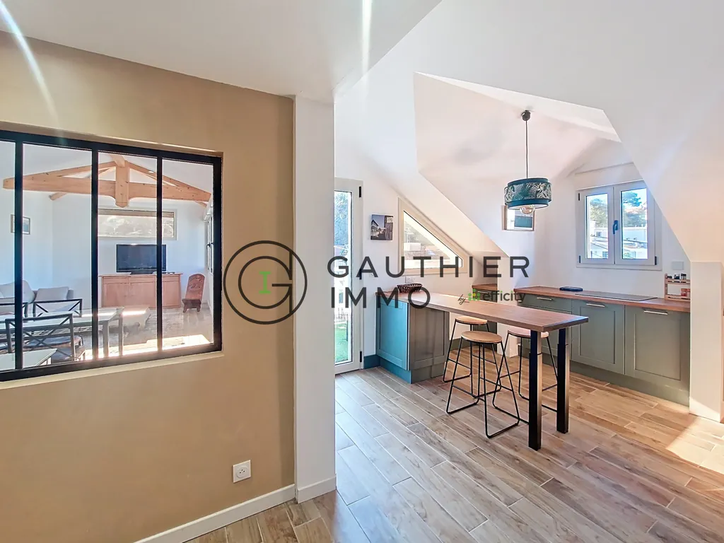 Kitchen - 1930s Apartment with Terrace in Arcachon Centre