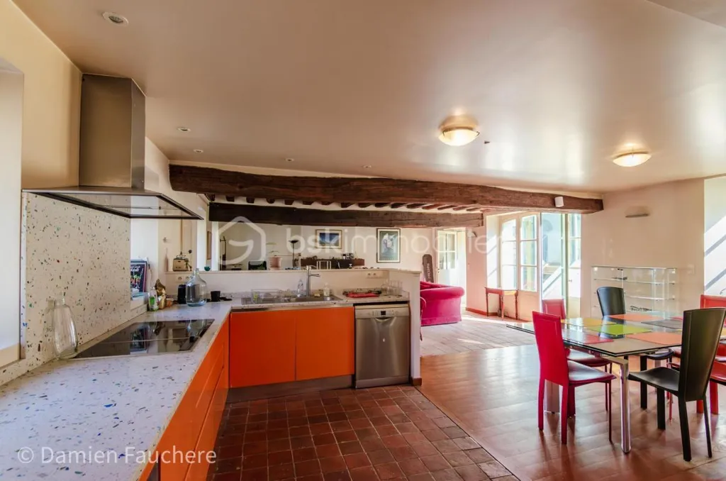 Cuisine - Demeure de Caractère en Deux Habitations à Sainte-Mesme