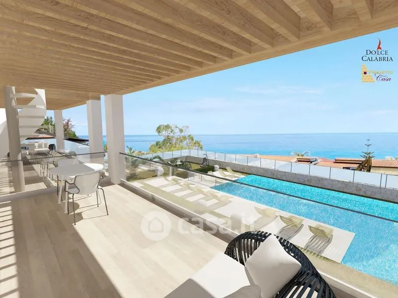 Piscine - Modern Apartment with Sea View in Parghelia
