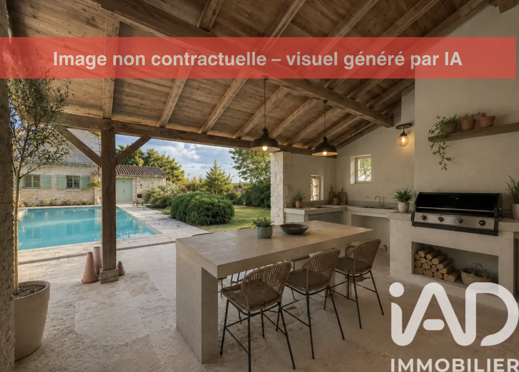 Terrace - House with Pool and Garden in Lalbenque