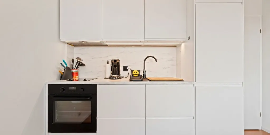 Cuisine - Studio avec Salle de Nuit au Centre de Koksijde