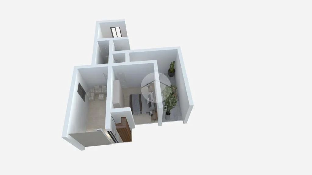 Plan - Modernised Two-Bedroom Apartment in Palermo
