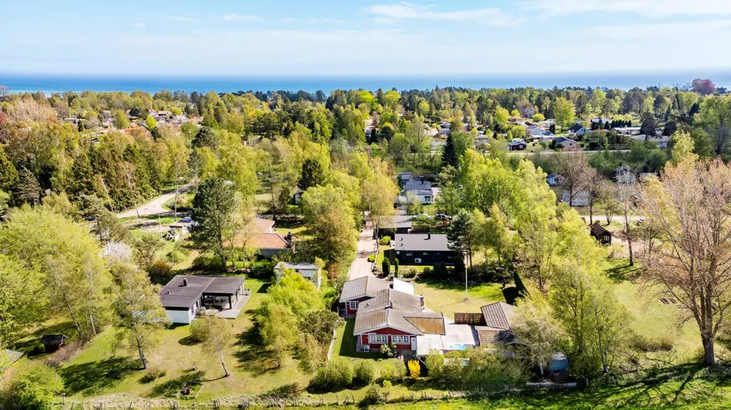 Vue aérienne - Villa with Pool and Sea View in Beddingestrand