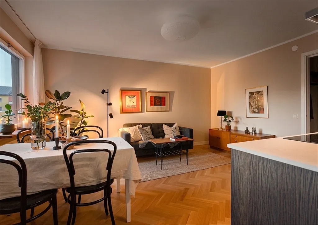 Söögituba - Bright 2-Bedroom Flat in Central Sundbyberg