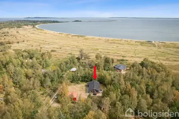 Õhuvaade - Seaside Cottage with Garden in Eskov