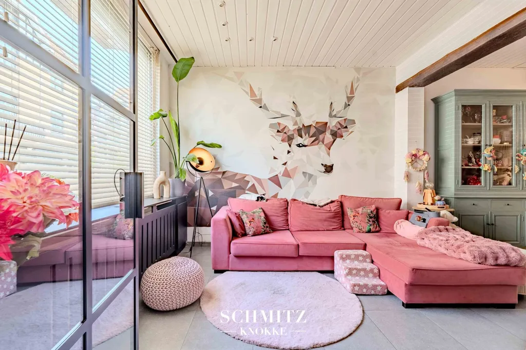 Séjour - Maison Charmante avec Terrasses à Knokke