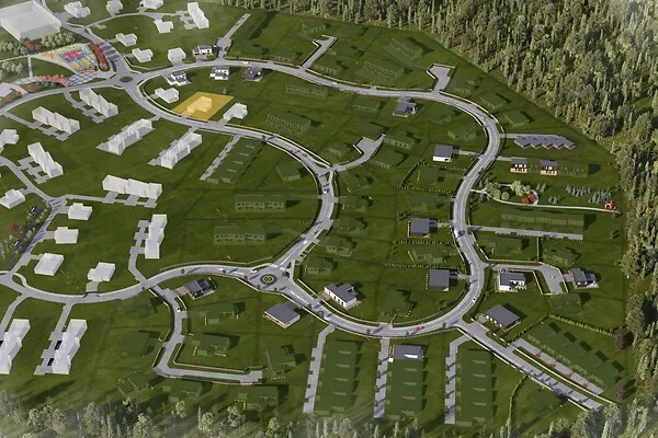Õhuvaade - Plot for Development with Garden in Viimsi Village