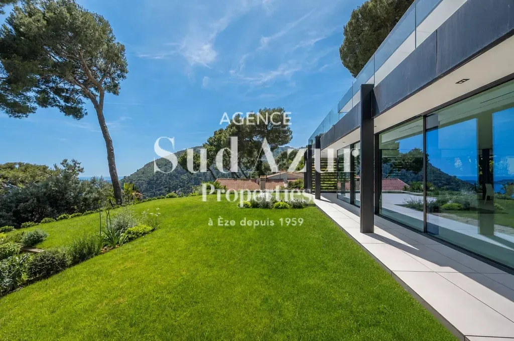 Jardin - Villa Contemporaine avec Vue Mer à Èze