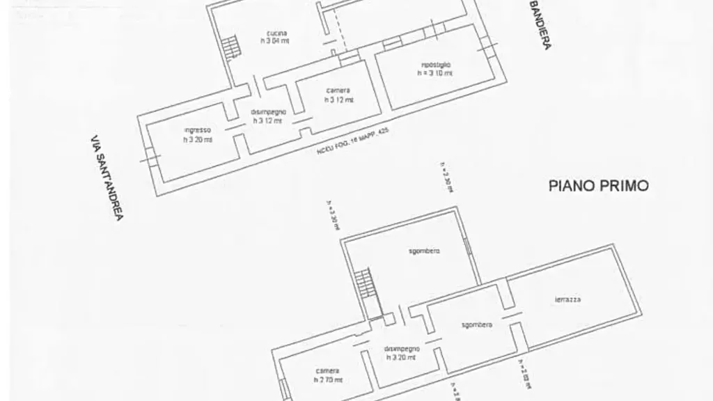 Floor Plan - Independent House with Dual Access in Gonnesa