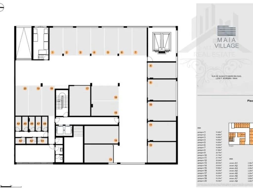 Plan - Luxury Apartment with Large Windows in Maia