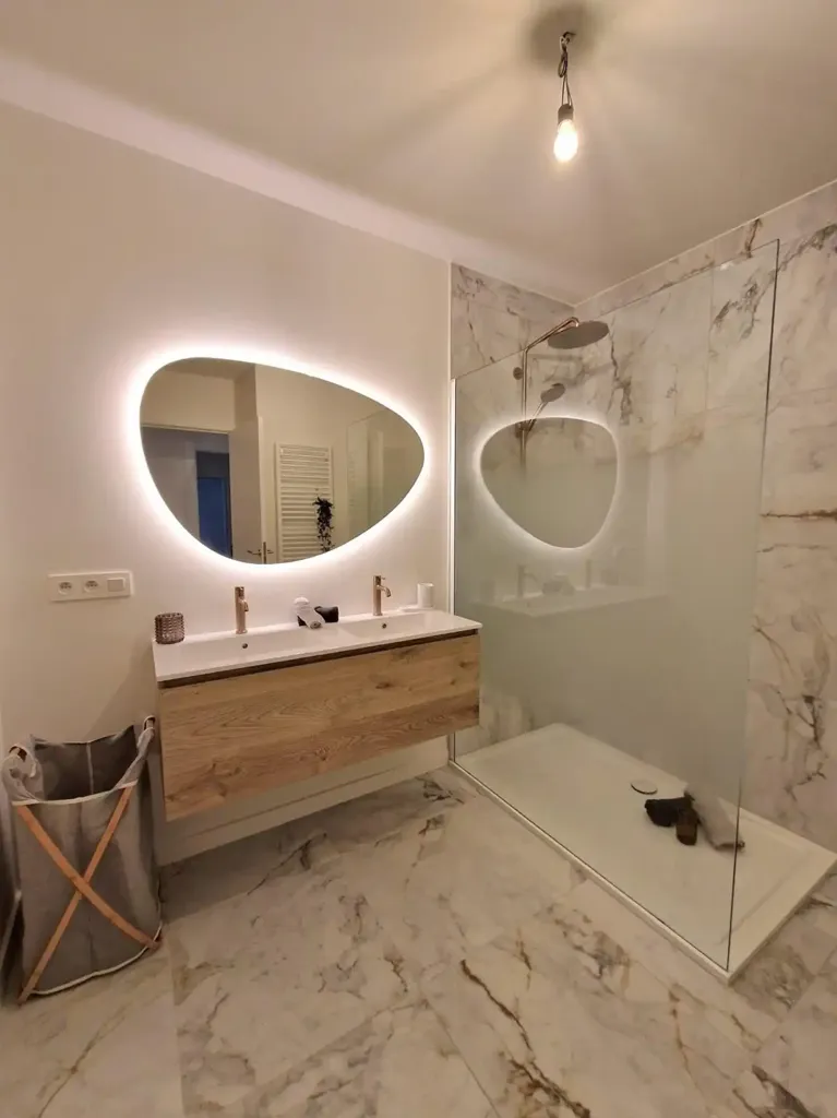 Salles de bain - Penthouse avec terrasse sud à Waregem