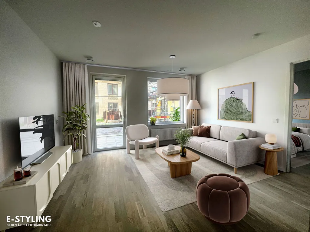 Living Room - Apartment with Garden in Central Guldläge