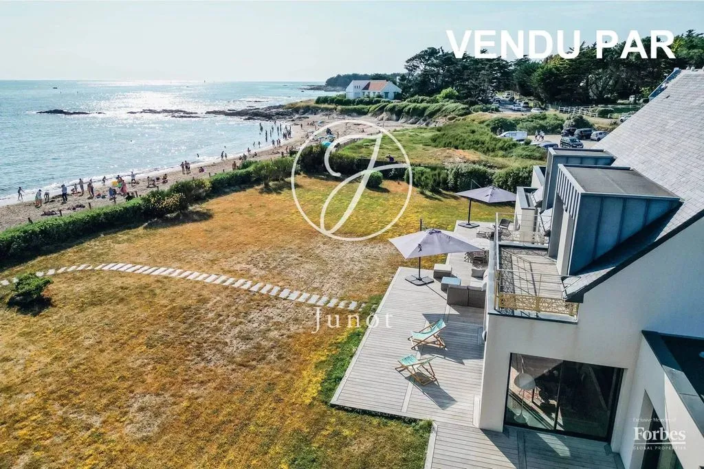 Vue aérienne - Villa Contemporaine avec Vue Mer à Piriac-sur-Mer