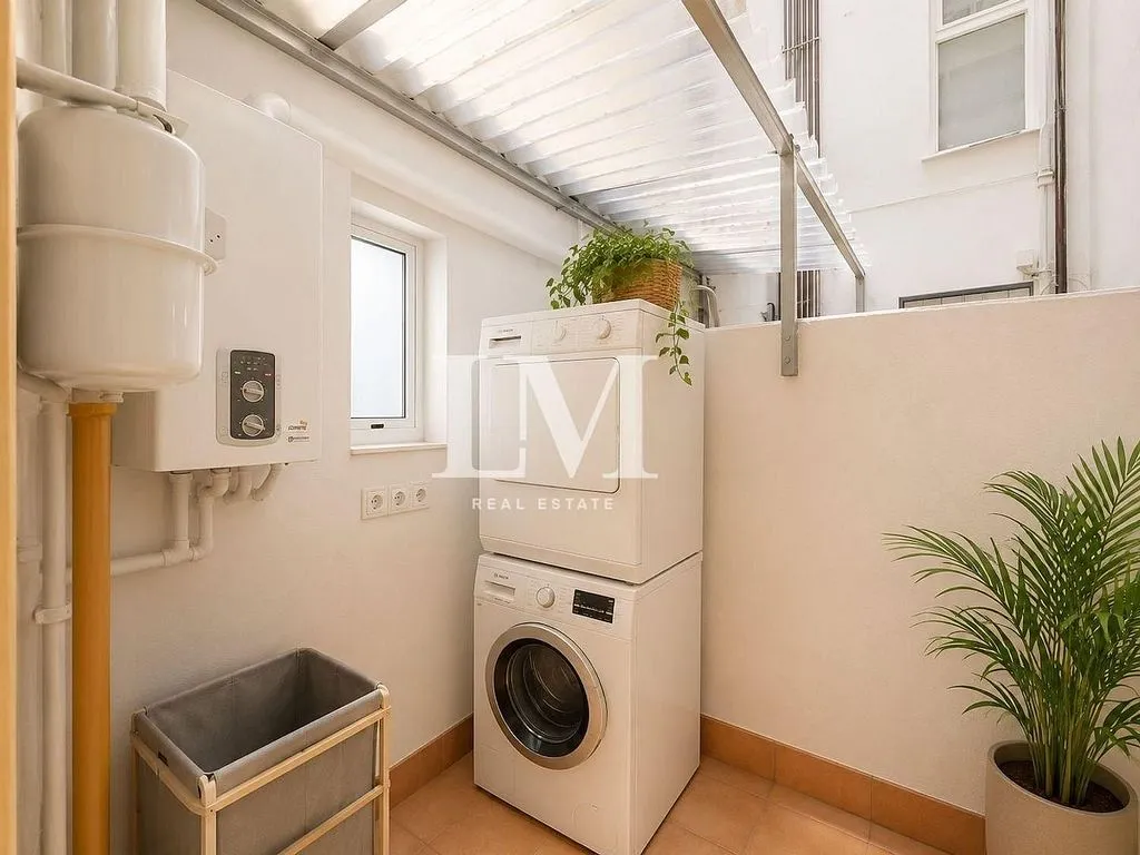 Pesuköök - Studio with Terrace in La Nova Esquerra de l'Eixample