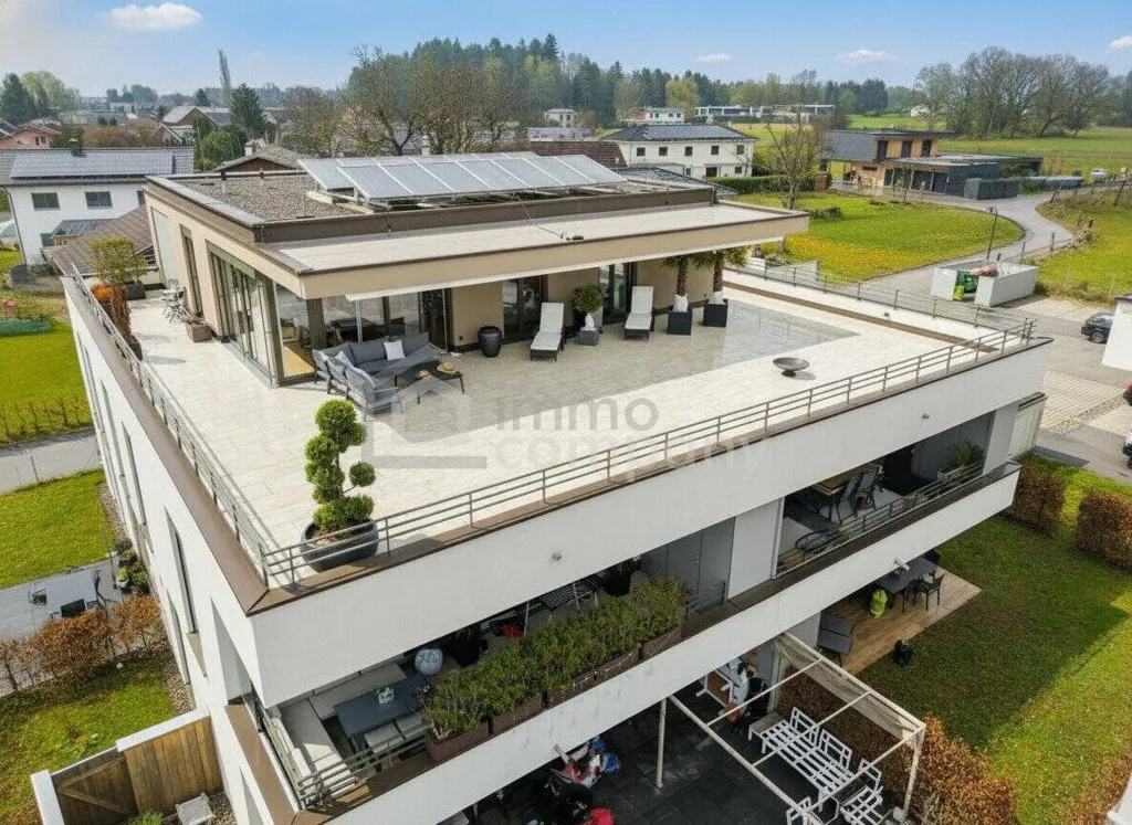 Vue aérienne - Penthouse with Mountain View in Koblach