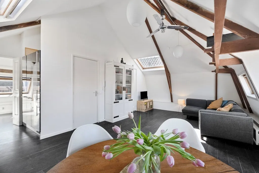 Séjour - Loft-Style Apartment with High Ceilings in De Pijp
