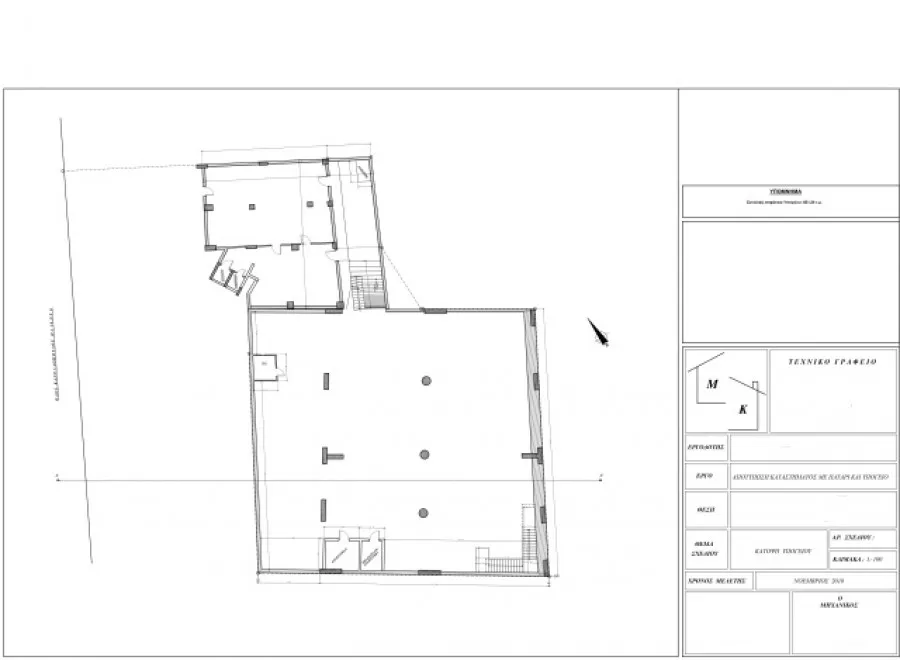 Plan - Commercial Space with Expansion Potential in Ano Liosia