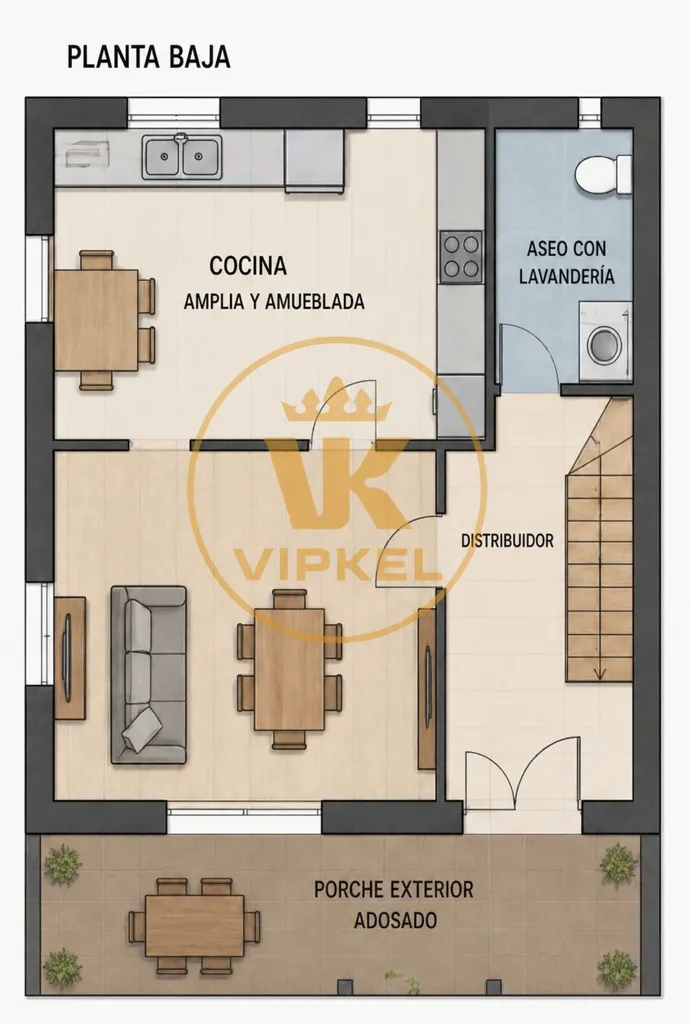Plan - Stone Chalet with Terrace in Pedroso