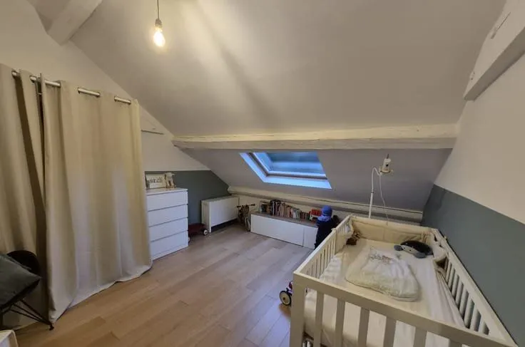 Bedrooms - Bright Duplex with Fireplace in Bousval
