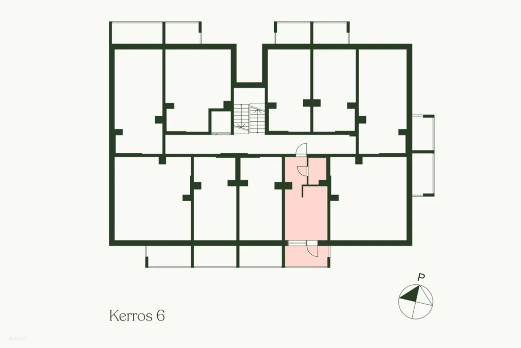 Floor Plan - Bright Penthouse with Balcony in Hämeenlinna