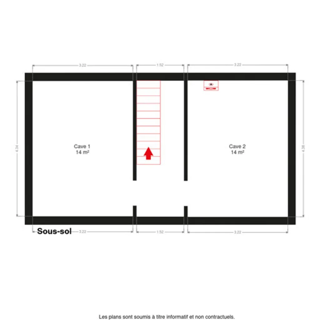 Plan - Maison à Rénover avec Terrasse à Grivegnée