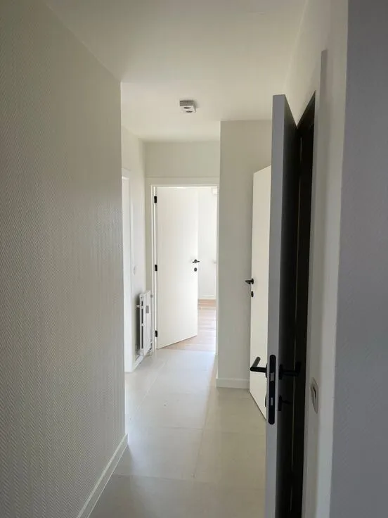Hallway - Renovated Flat with Fireplace in Brakel