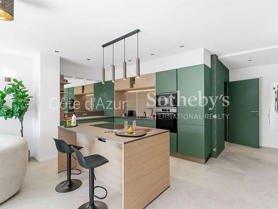 Kitchen - Modern Apartment with Sea View in Les Adrets-de-l'Estérel