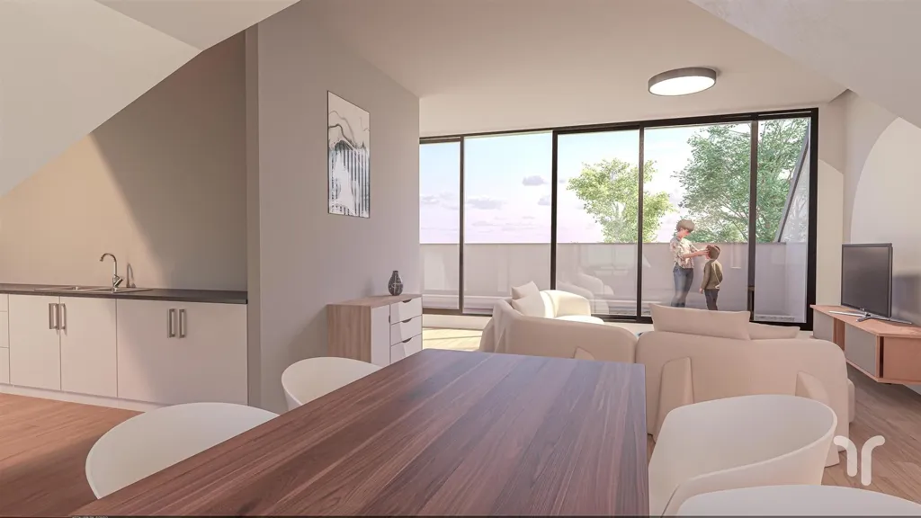 Modern Apartments with Private Terraces in Eernegem
