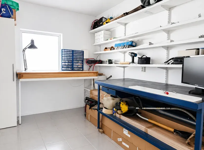 Garage - Stonework Villa with Pool in Skegrie