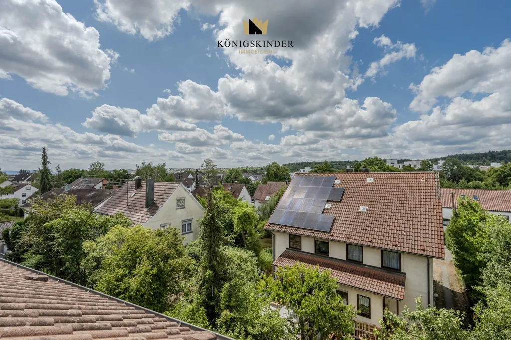 Vista aerea - Apartment with Mountain and City Views in Leinfelden-Echterdingen