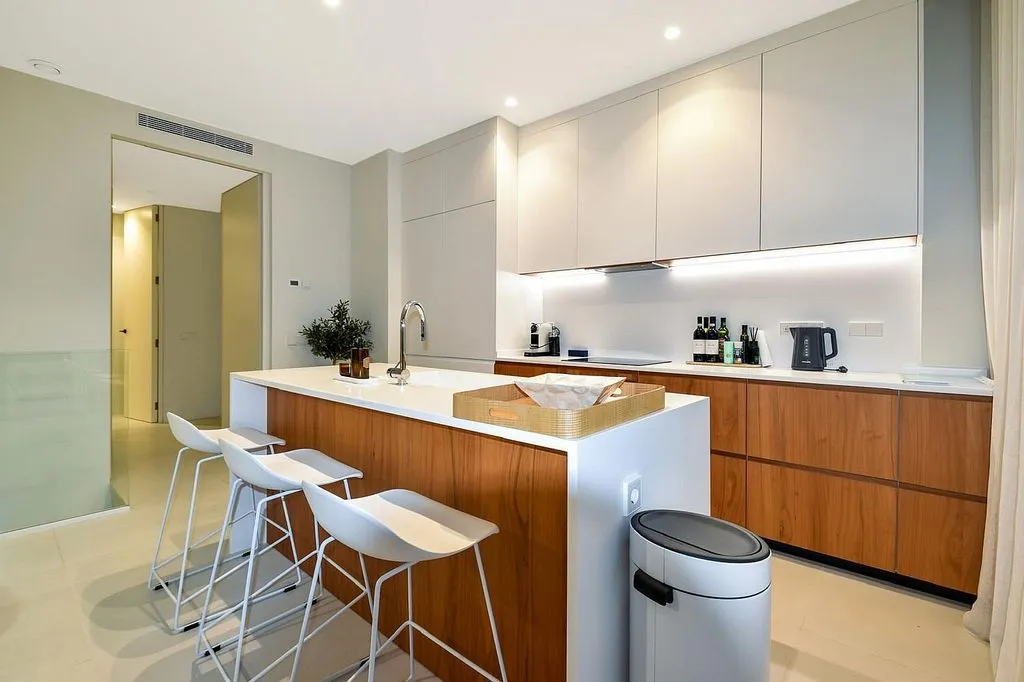 Köök - Apartment with Pool in Marina Botafoc, Ibiza