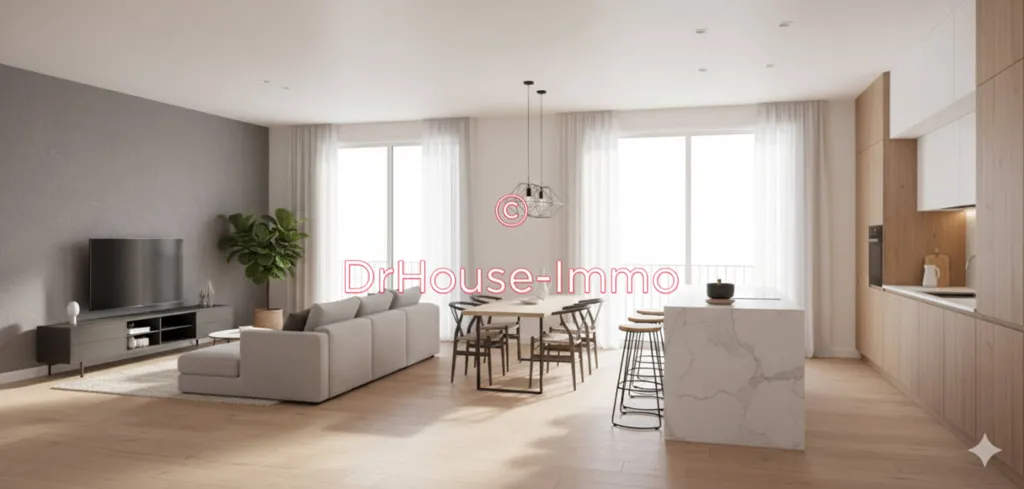 Séjour - Appartement 3 Pièces avec Terrasse à Mouvaux